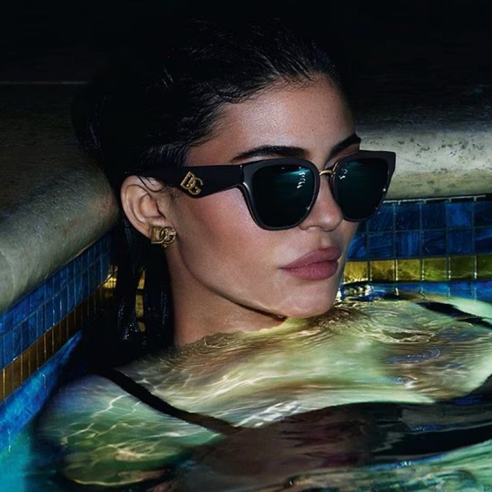 DOLCE AND GABBANA DG4437 BLACK W/DARK GRAY SUNGLASSES RETAIL $354 - Picture 3 of 9